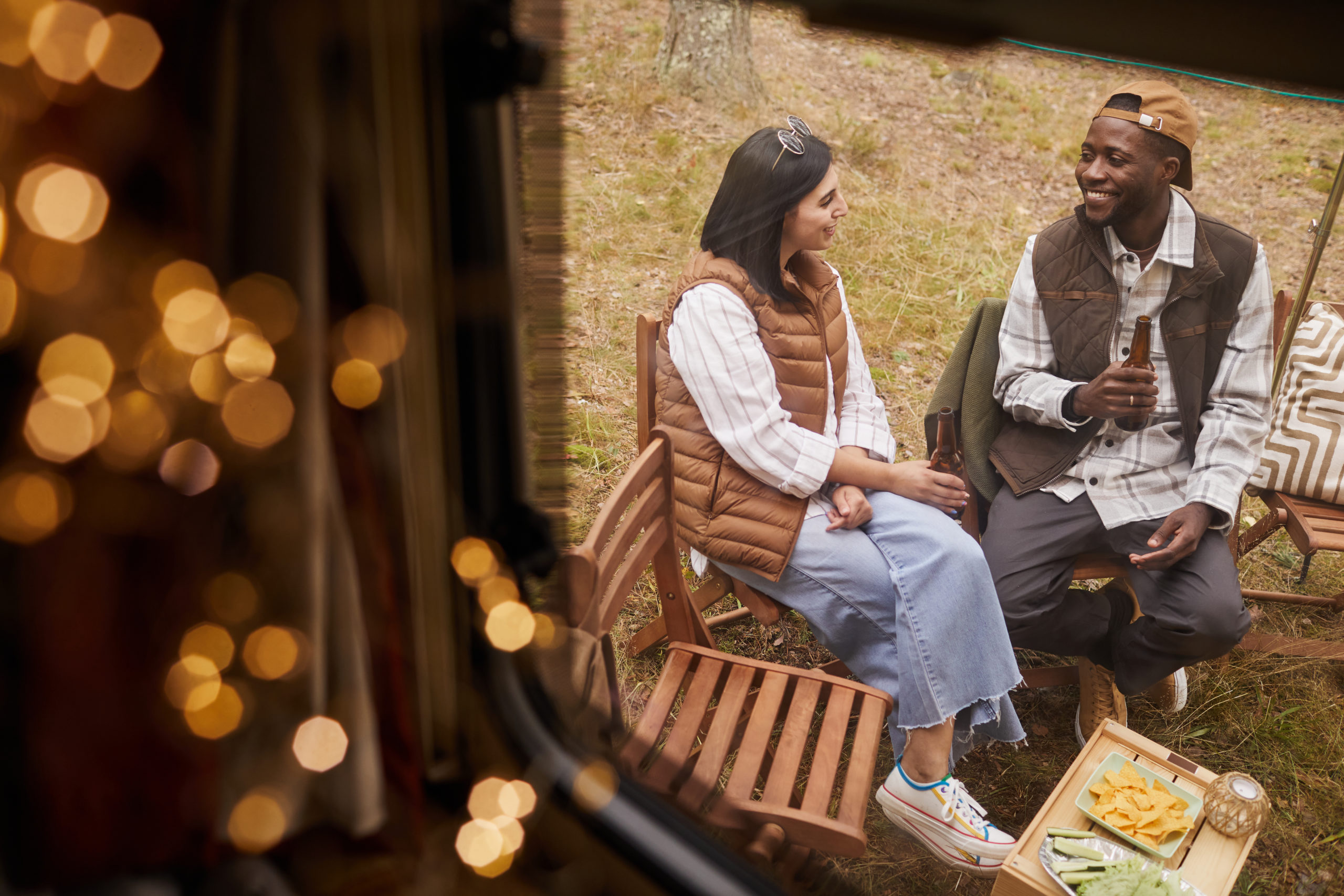 Couple Enjoying Van Life