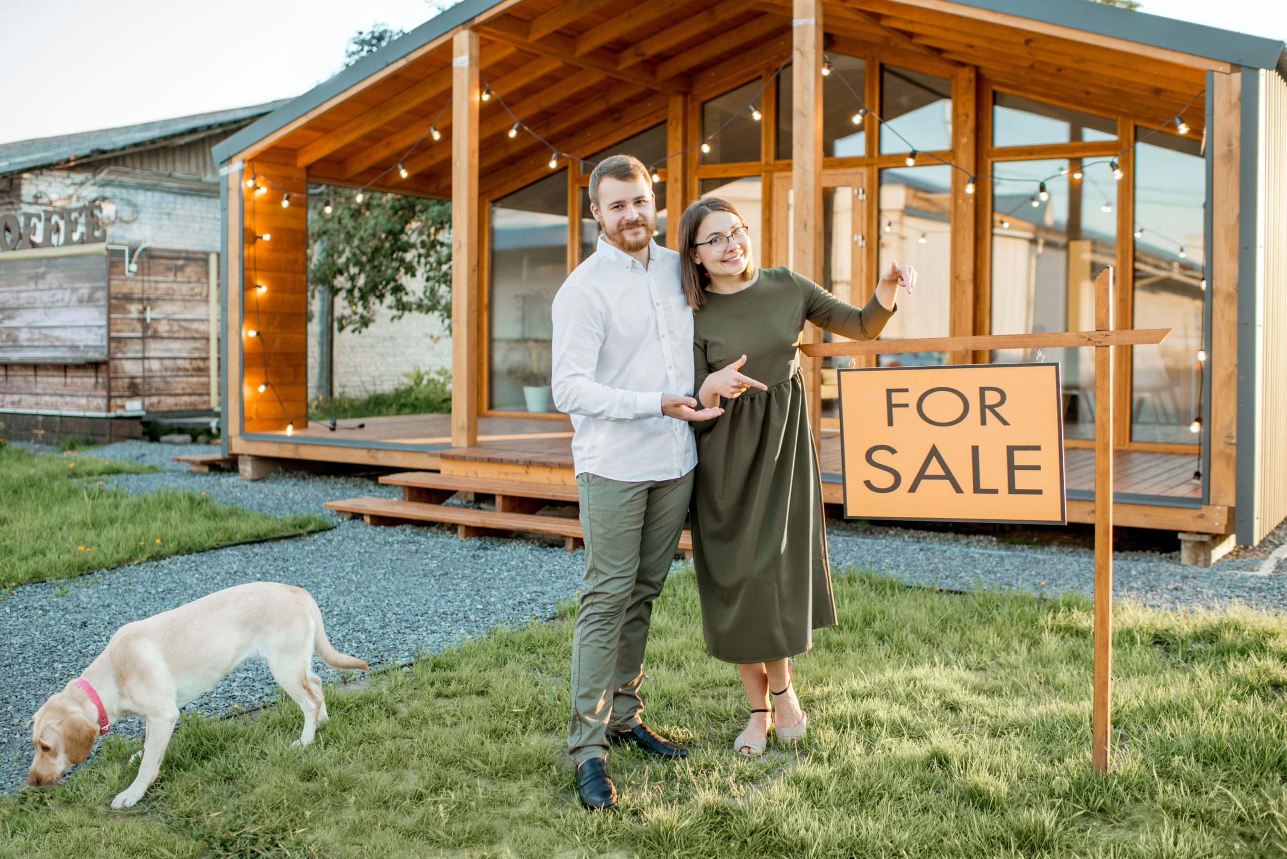 Couple selling country house